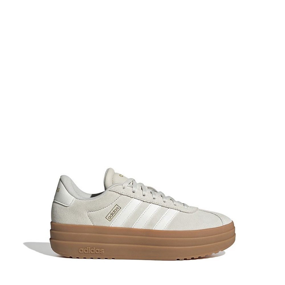 Adidas Women's Cream and Tan Sneakers